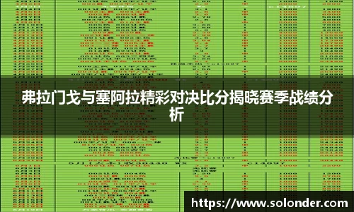 弗拉门戈与塞阿拉精彩对决比分揭晓赛季战绩分析